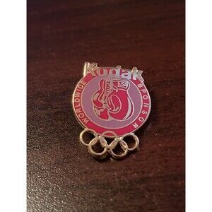 Vintage Kodak Worldwide Sponsor‎ Boxing Olympics Lapel Hat Pin